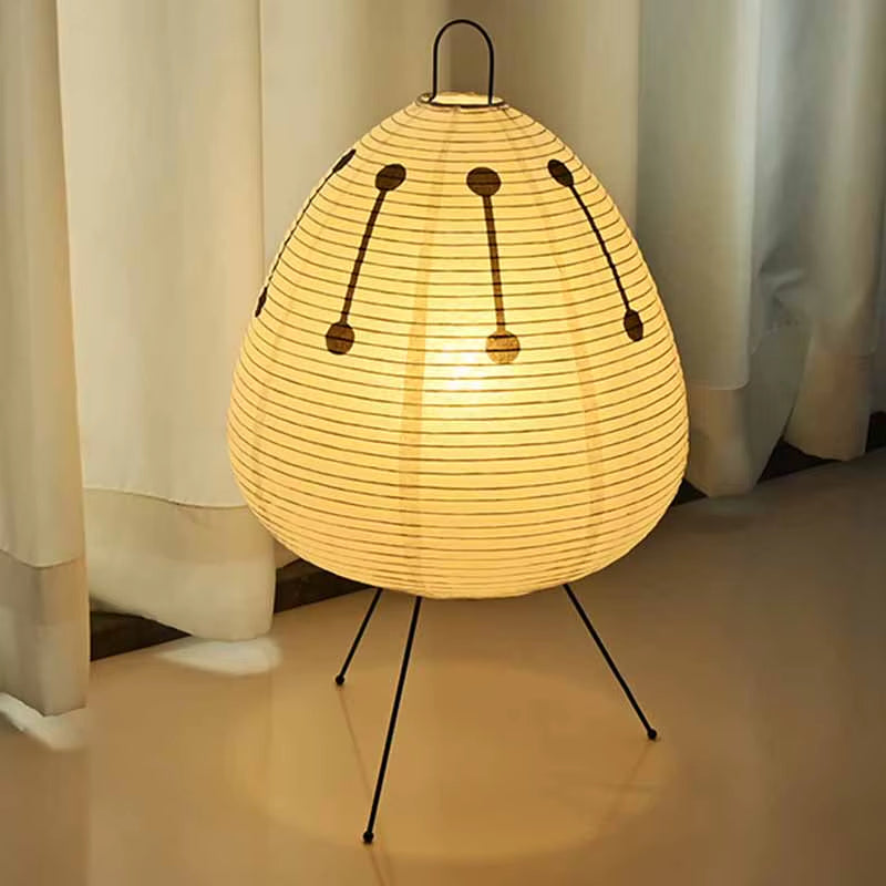 Japanese Rice Paper Table Lamp | Minimalist Zen Lighting
