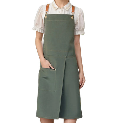 Waterproof Canvas Apron | Split Skirt Design with Pockets