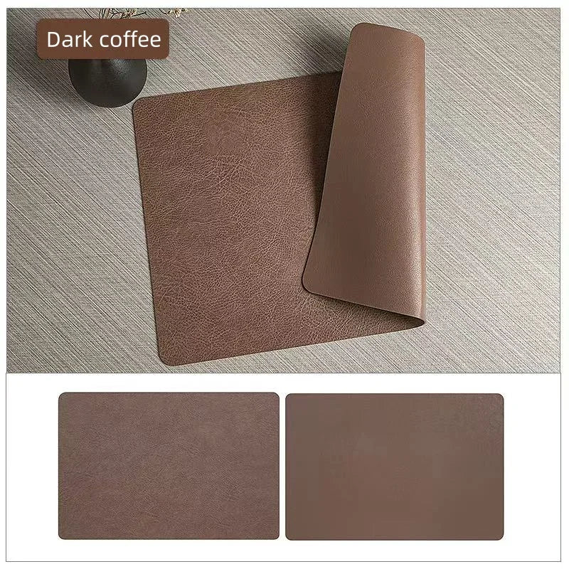 Double-Sided Faux Leather Placemats | Heat Resistant & Waterproof