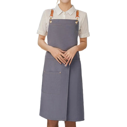Waterproof Canvas Apron | Split Skirt Design with Pockets