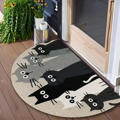 Half-Circle Mosaic Door Mat | Indoor & Outdoor Use