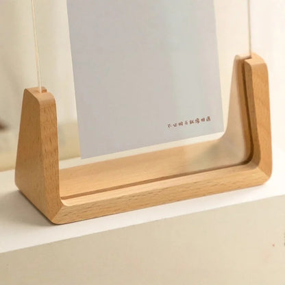 U-Shaped Acrylic & Wood Photo Frame