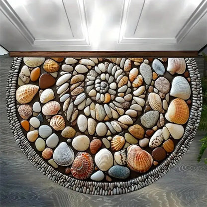 Half-Circle Mosaic Door Mat | Indoor & Outdoor Use