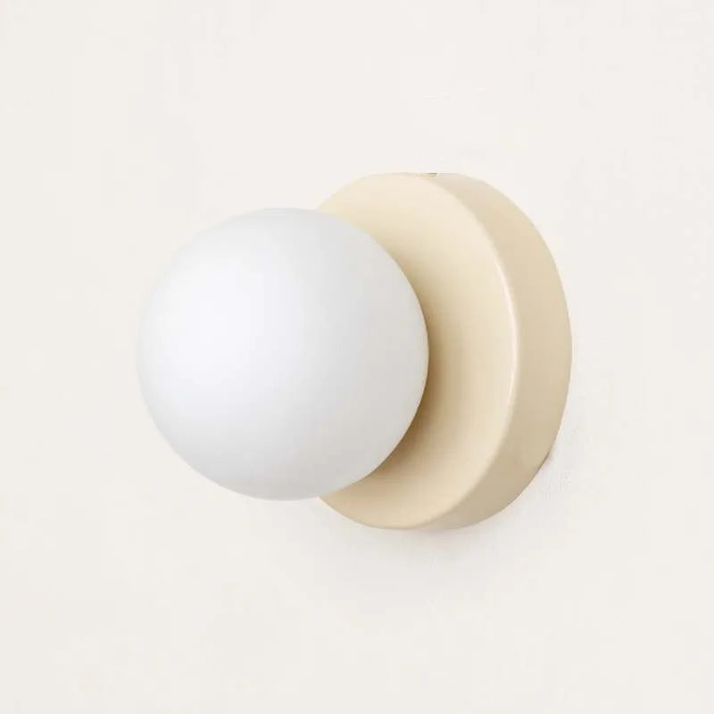 Macaron LED Wall Lamp – Coloured Glass Hardwired Sconce