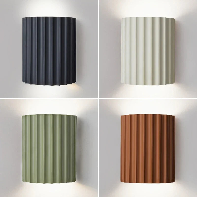 Nordic Modern Resin Wall Lamp – Hardwired Indoor Sconce