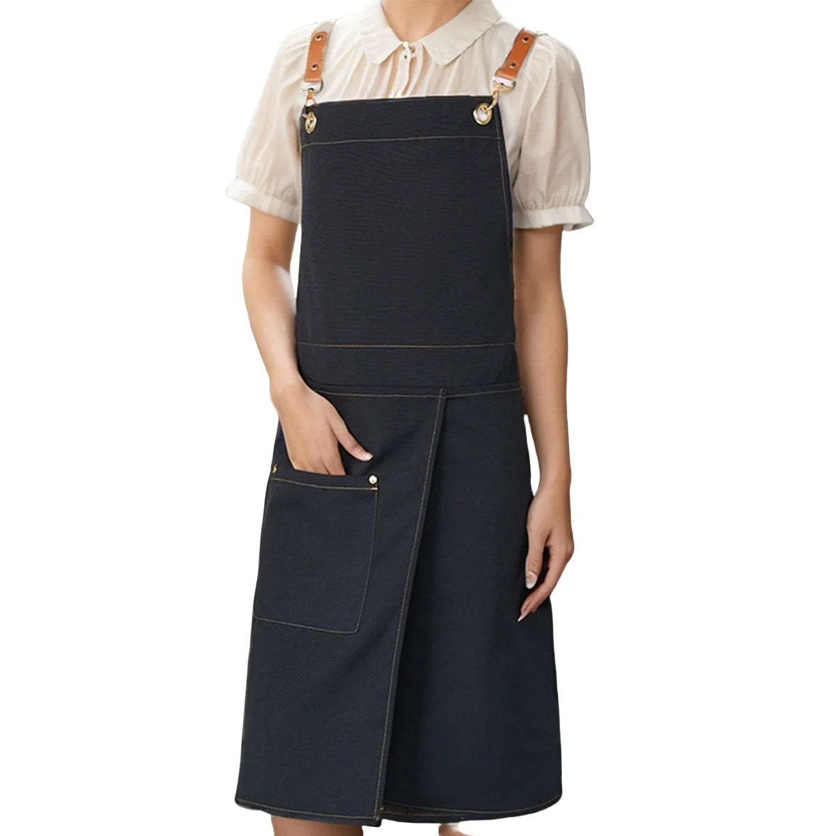 Waterproof Canvas Apron | Split Skirt Design with Pockets