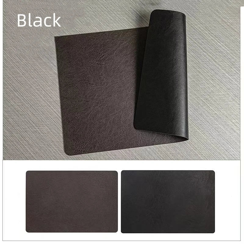 Double-Sided Faux Leather Placemats | Heat Resistant & Waterproof