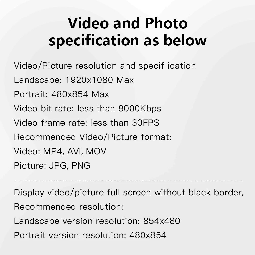 Acrylic Digital Photo Frame | Portable IPS Display with Built-In Battery