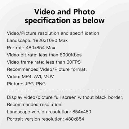 Acrylic Digital Photo Frame | Portable IPS Display with Built-In Battery