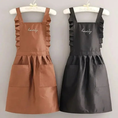 Princess Style Waterproof Apron | Floral Work Apron