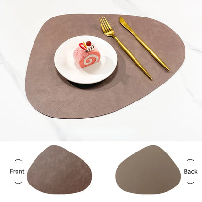 Teardrop Double-Sided Faux Leather Placemats | Non-Slip & Heat Resistant
