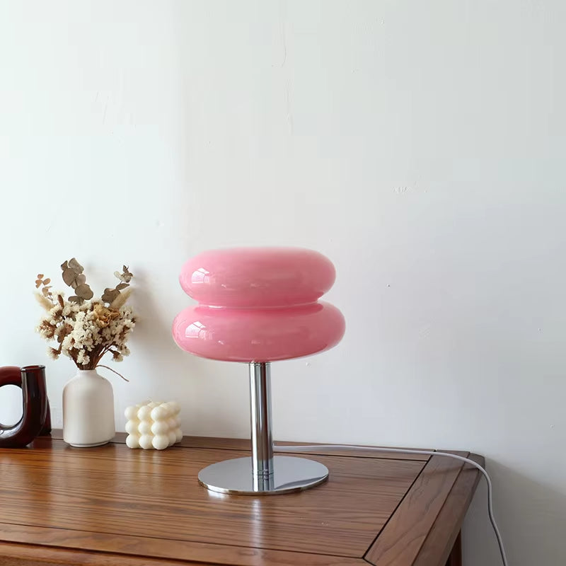 Retro Glass Table Lamp | Modern Accent Light