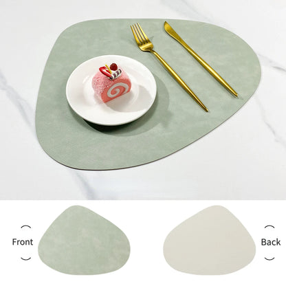 Teardrop Double-Sided Faux Leather Placemats | Non-Slip & Heat Resistant