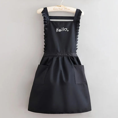 Princess Style Waterproof Apron | Floral Work Apron