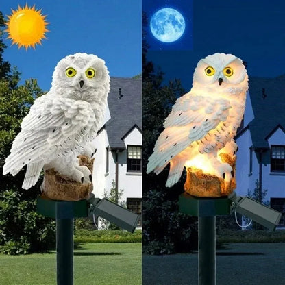 Solar Owl Garden Light | Outdoor Pathway Stake Lamp