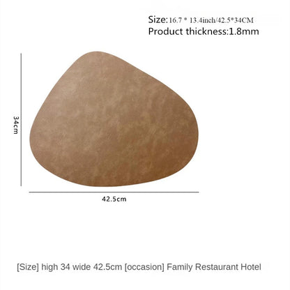 Teardrop Double-Sided Faux Leather Placemats | Non-Slip & Heat Resistant