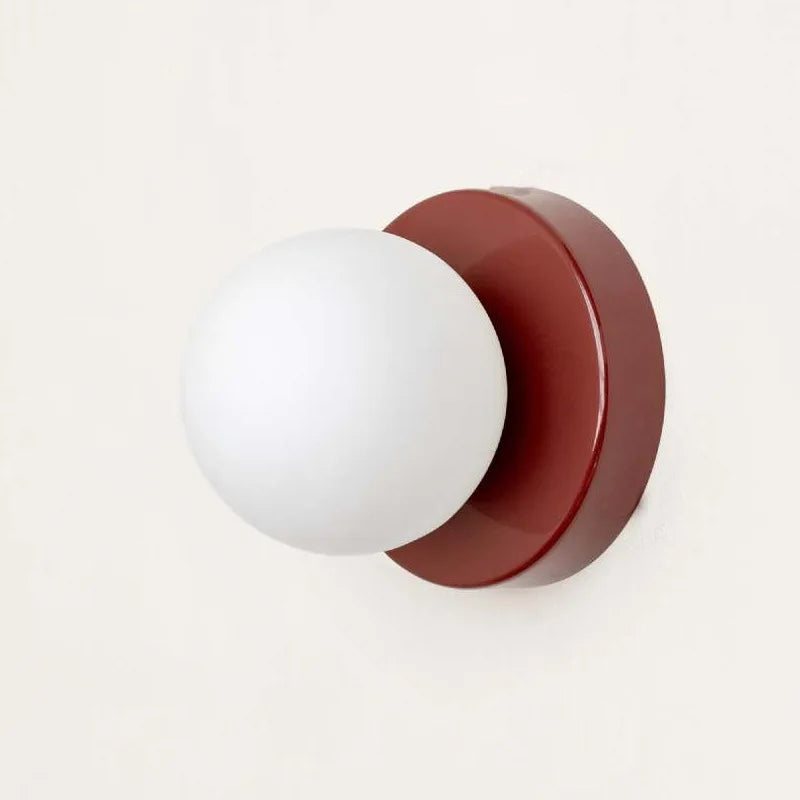 Macaron LED Wall Lamp – Coloured Glass Hardwired Sconce