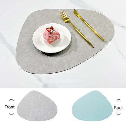 Teardrop Double-Sided Faux Leather Placemats | Non-Slip & Heat Resistant