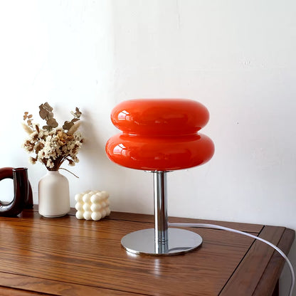 Retro Glass Table Lamp | Modern Accent Light