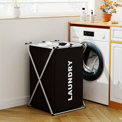 Multi-Section Laundry Hamper | Foldable Clothes Basket with Compartments