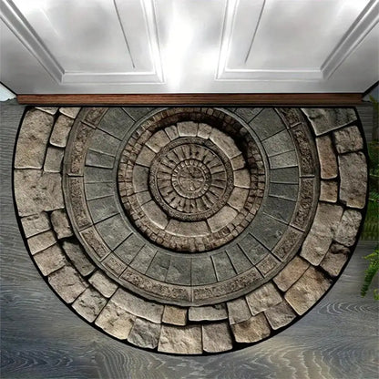 Half-Circle Mosaic Door Mat | Indoor & Outdoor Use