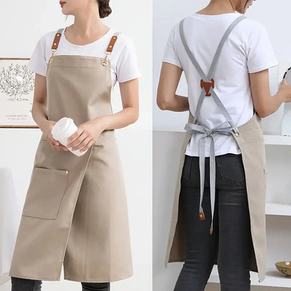 Waterproof Canvas Apron | Split Skirt Design with Pockets