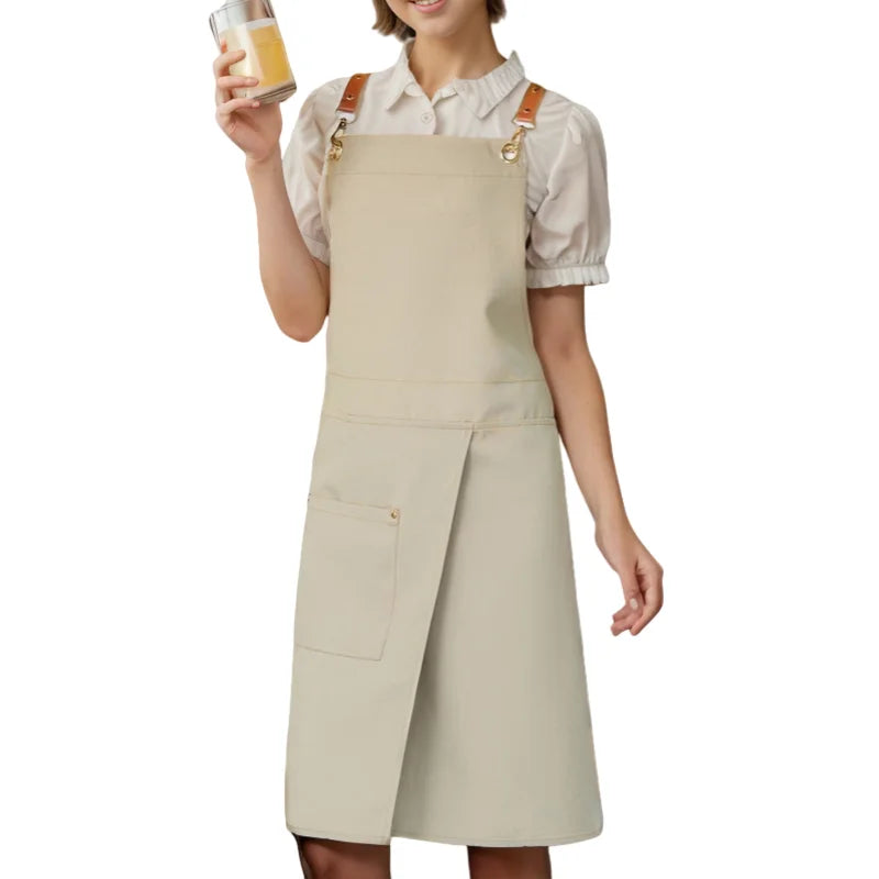 Waterproof Canvas Apron | Split Skirt Design with Pockets