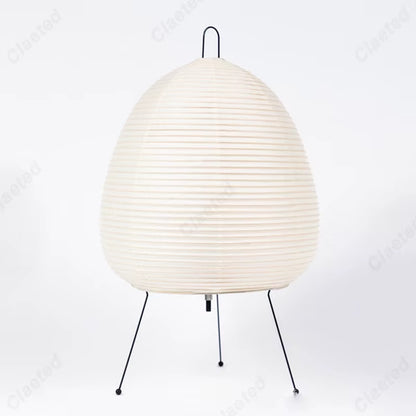 Japanese Rice Paper Table Lamp | Minimalist Zen Lighting