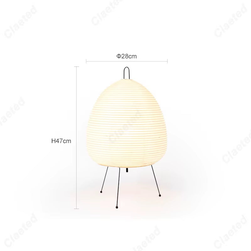 Japanese Rice Paper Table Lamp | Minimalist Zen Lighting
