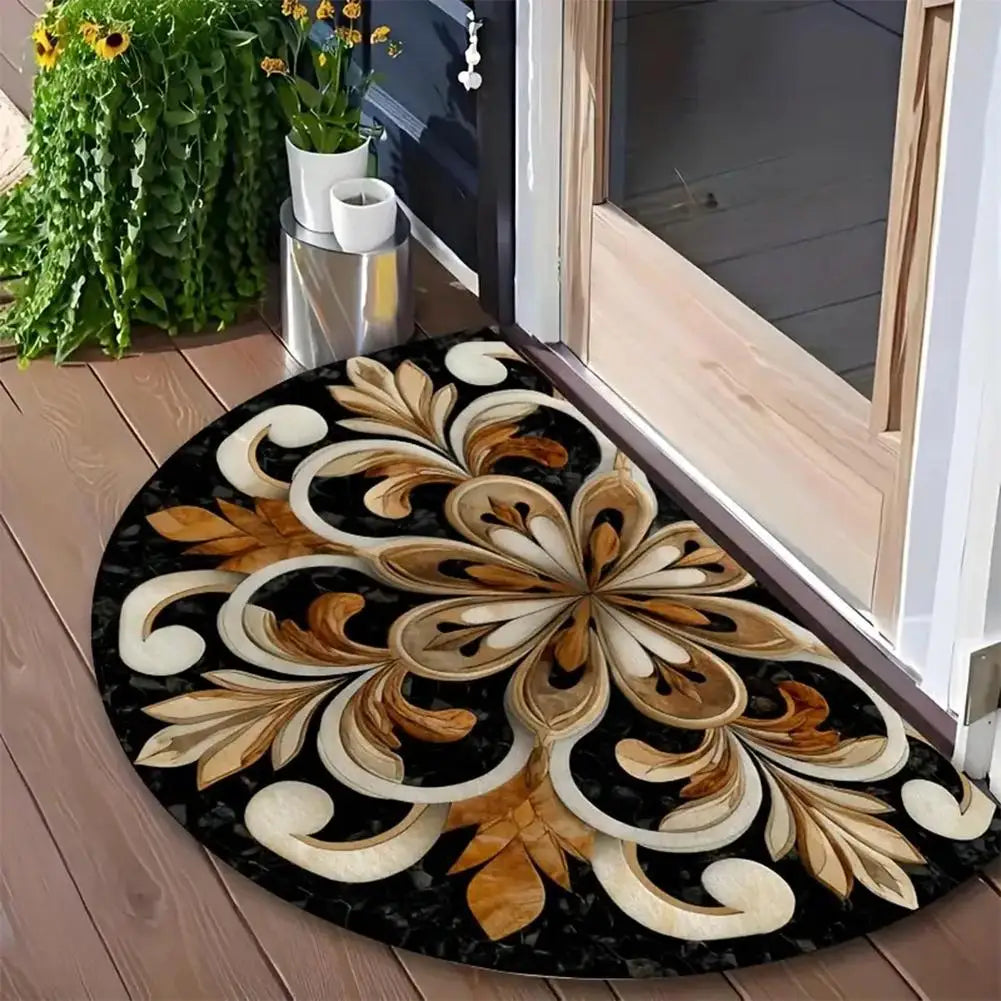 Half-Circle Mosaic Door Mat | Indoor & Outdoor Use
