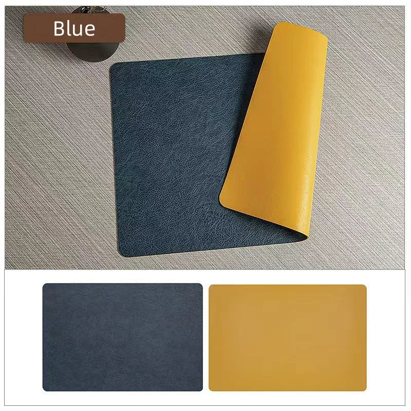 Double-Sided Faux Leather Placemats | Heat Resistant & Waterproof