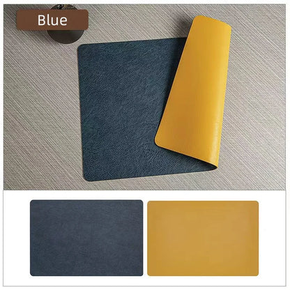 Double-Sided Faux Leather Placemats | Heat Resistant & Waterproof
