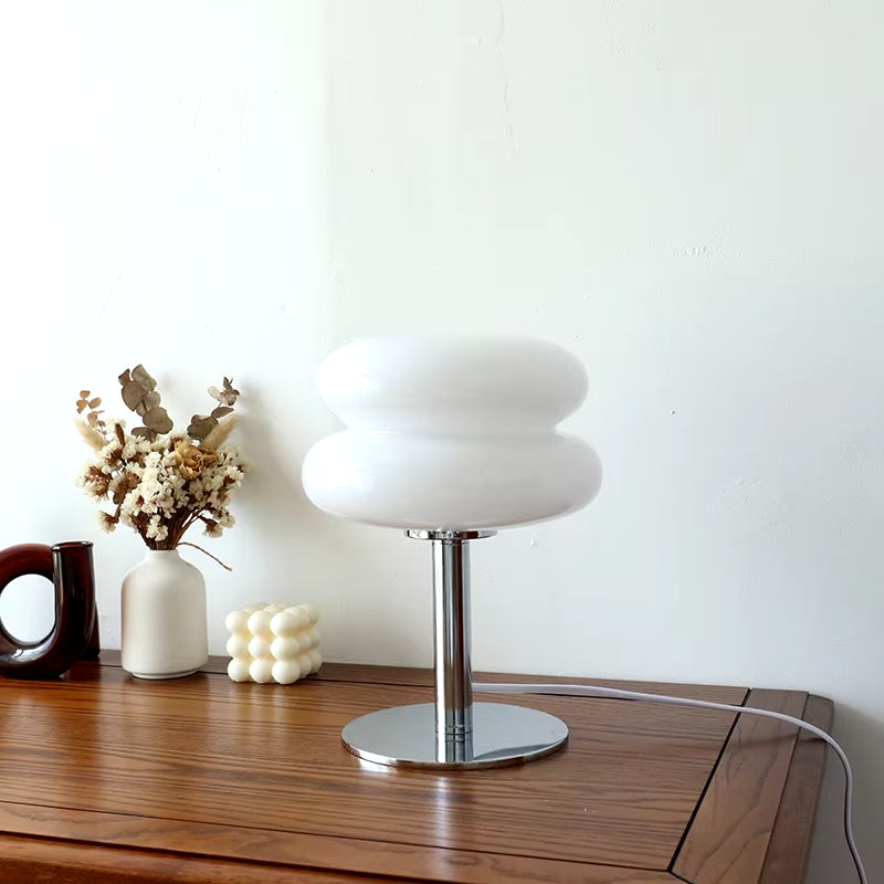 Retro Glass Table Lamp | Modern Accent Light