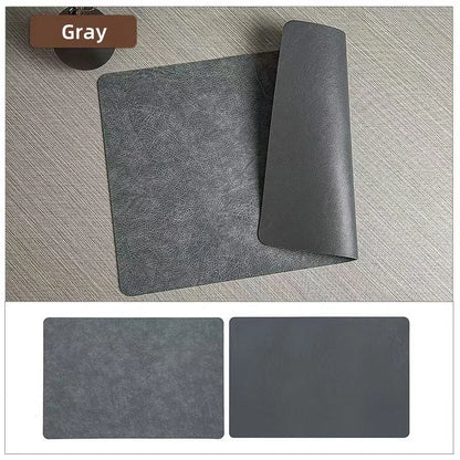 Double-Sided Faux Leather Placemats | Heat Resistant & Waterproof