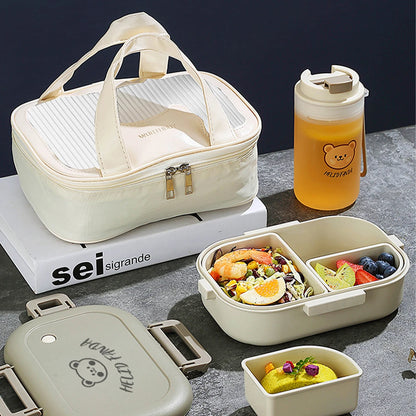 Portable Bento Lunch Box | Leak-Proof with 3 Compartments