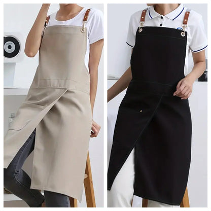 Waterproof Canvas Apron | Split Skirt Design with Pockets