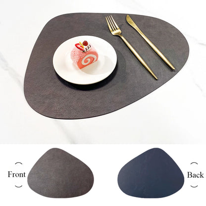 Teardrop Double-Sided Faux Leather Placemats | Non-Slip & Heat Resistant