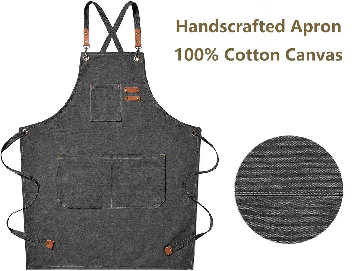 Canvas Kitchen Apron | Unisex Chef & Workwear Apron