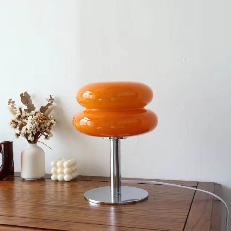 Retro Glass Table Lamp | Modern Accent Light