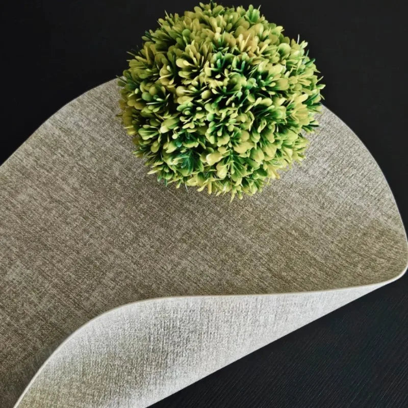 Oval Faux Leather Placemats | Heat Resistant & Non-Slip