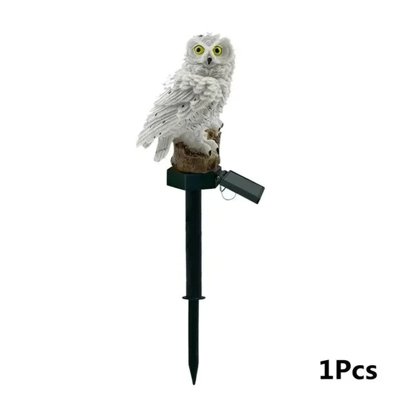 Solar Owl Garden Light | Outdoor Pathway Stake Lamp