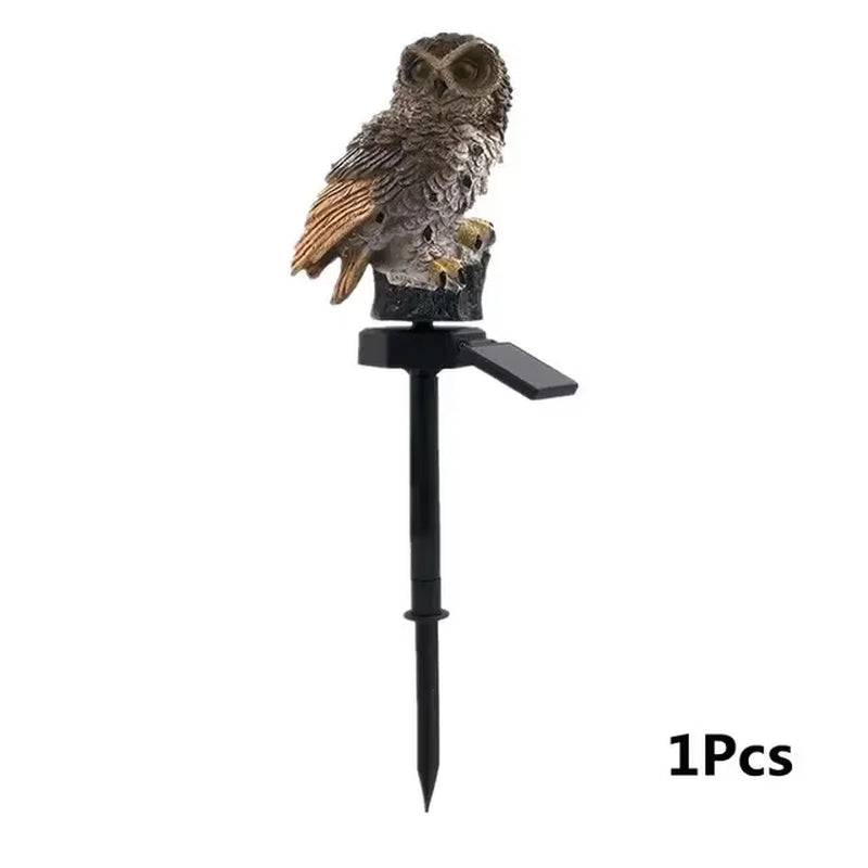 Solar Owl Garden Light | Outdoor Pathway Stake Lamp