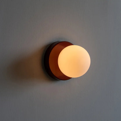 Macaron LED Wall Lamp – Coloured Glass Hardwired Sconce
