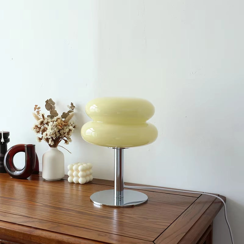 Retro Glass Table Lamp | Modern Accent Light