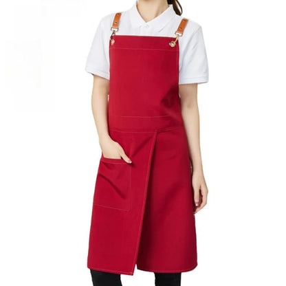 Waterproof Canvas Apron | Split Skirt Design with Pockets