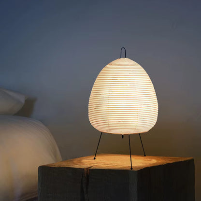 Japanese Rice Paper Table Lamp | Minimalist Zen Lighting