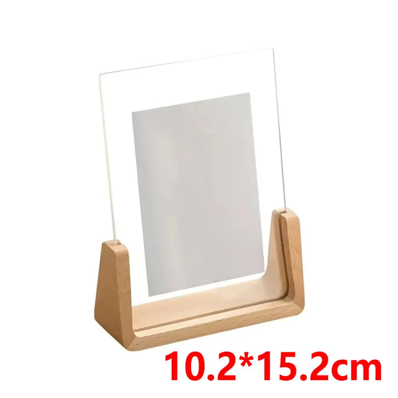 U-Shaped Acrylic & Wood Photo Frame