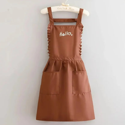 Princess Style Waterproof Apron | Floral Work Apron