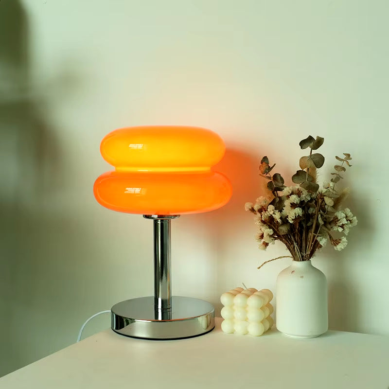 Retro Glass Table Lamp | Modern Accent Light