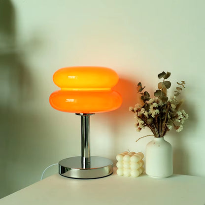 Retro Glass Table Lamp | Modern Accent Light